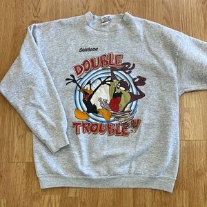 Vintage 1995 Double Trouble Looney Tunes Sweatshirt Sz L